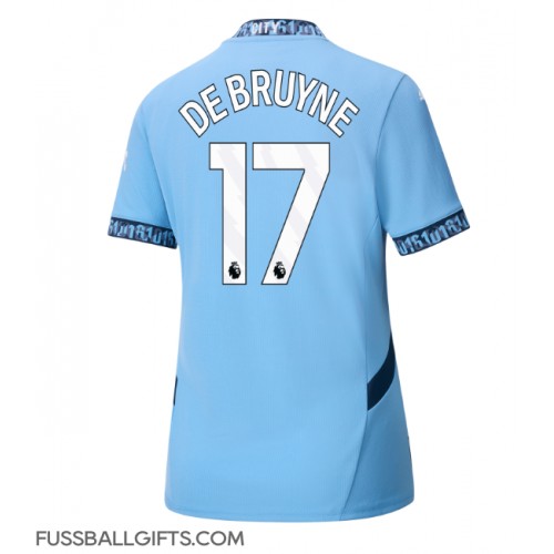 Manchester City Kevin De Bruyne #17 Fußballbekleidung Heimtrikot Damen 2024-25 Kurzarm